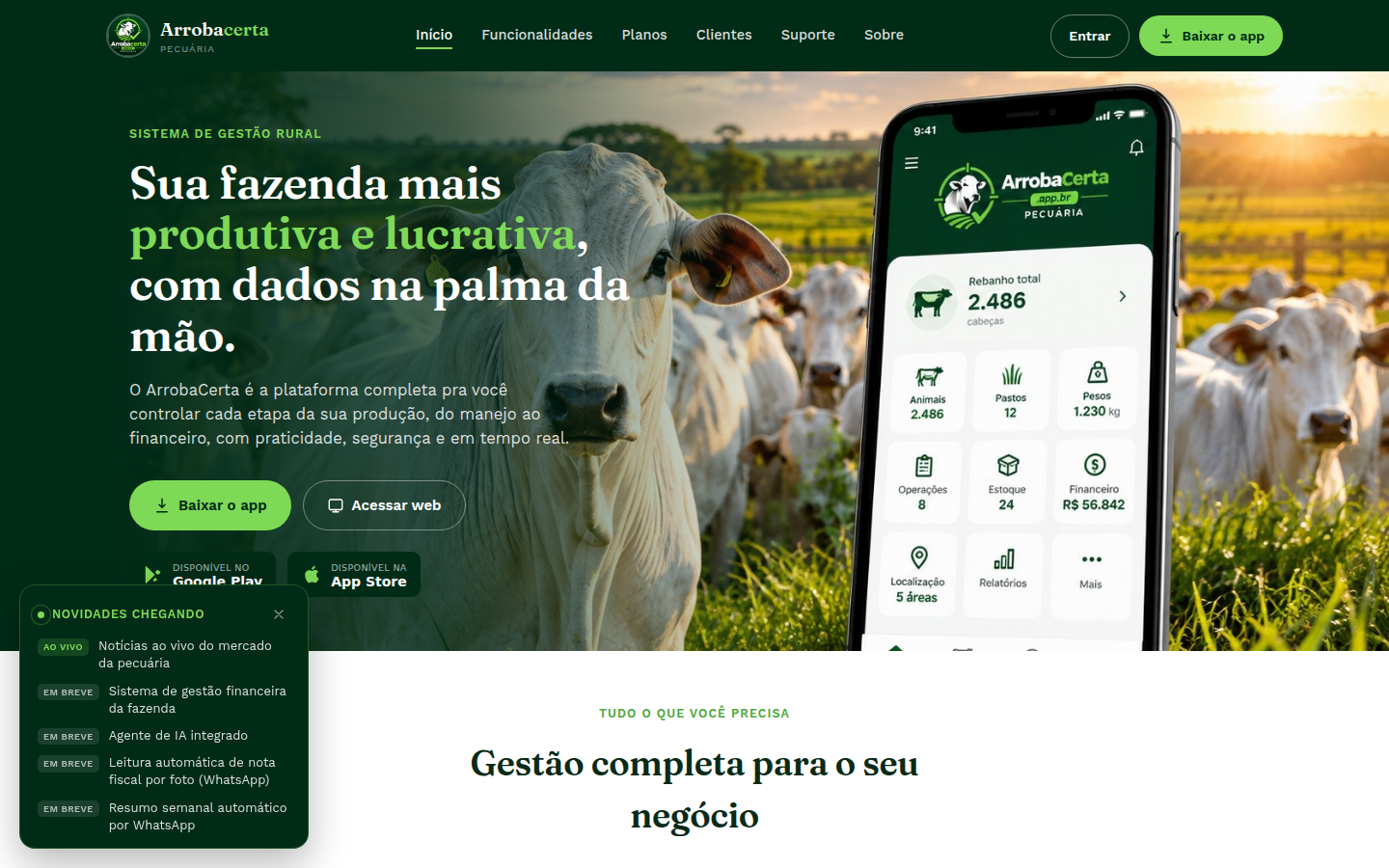Site institucional ArrobaCerta