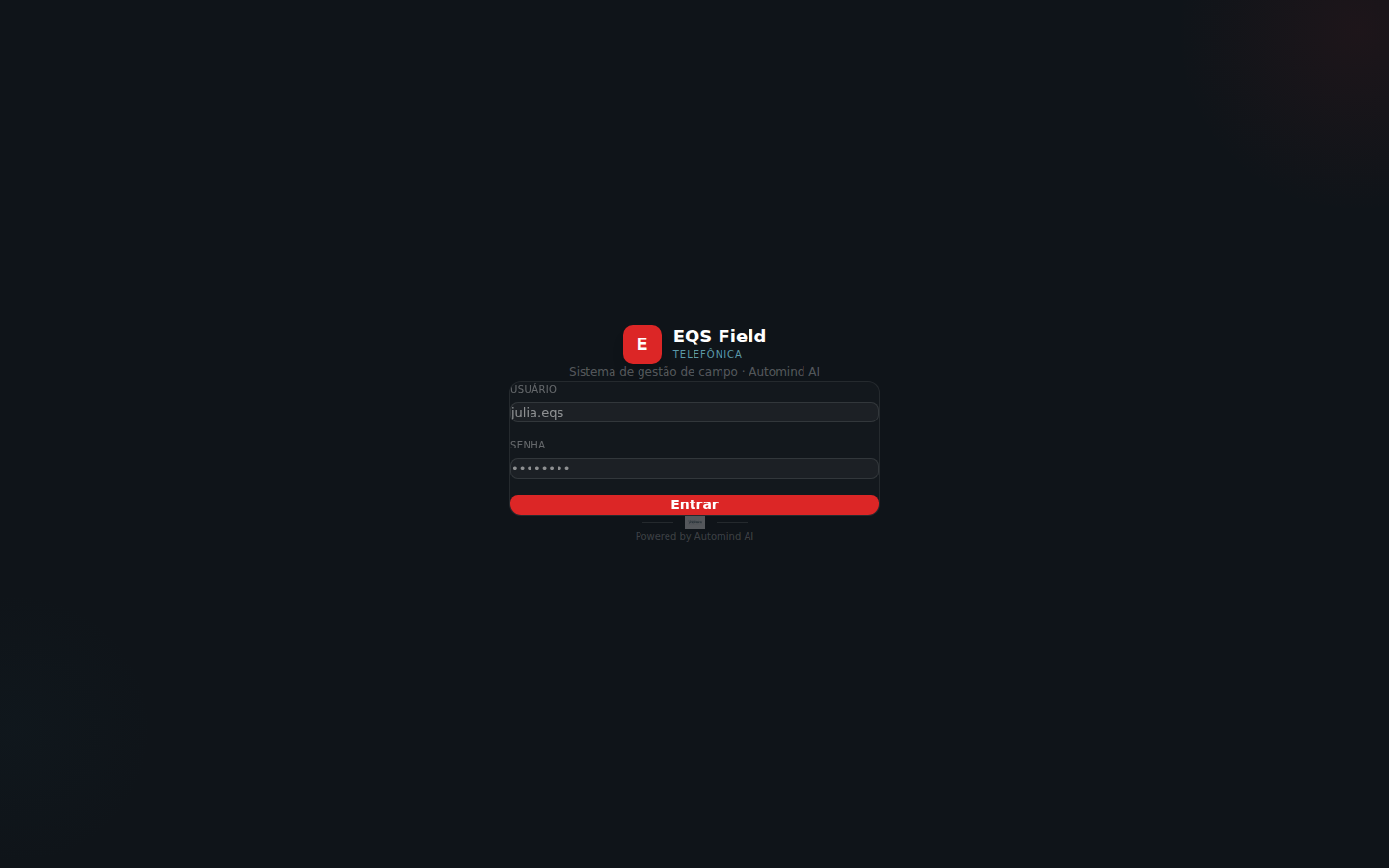 EQS Field login